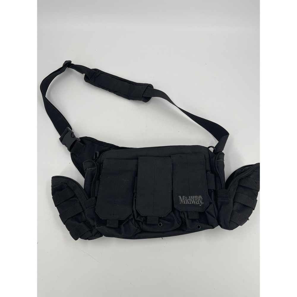 MidwayUSA‎ Competition Range Bag Black Shoulder Strap Compartments